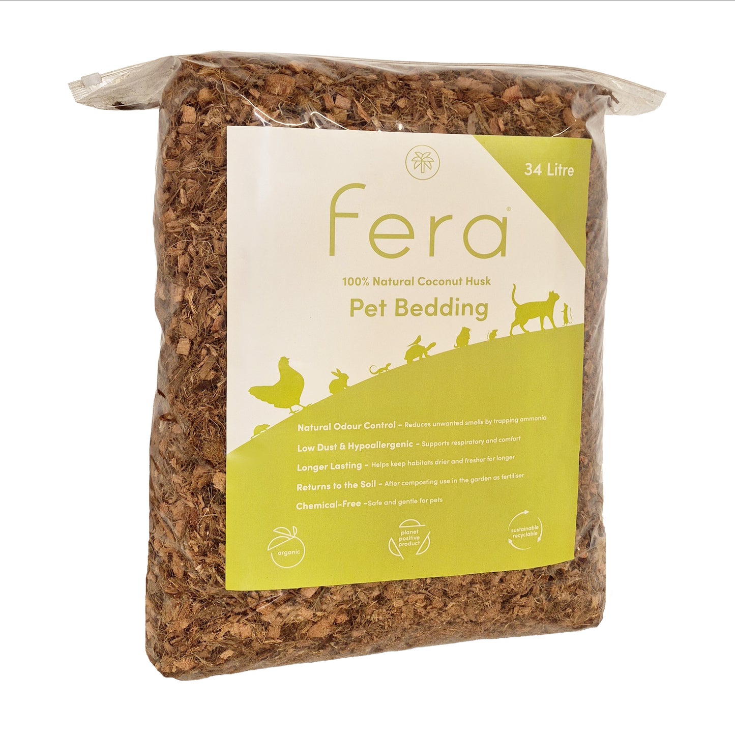 fera Pet Bedding 34L Planet Positive Products Low Dust