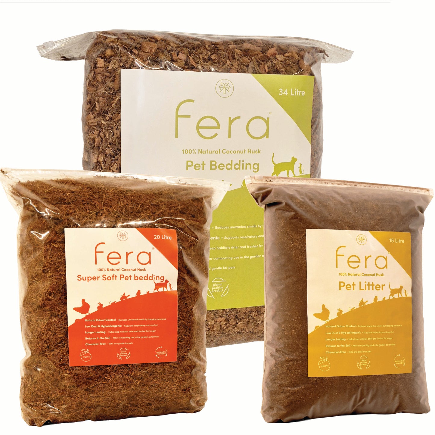 fera Pet Bedding 17L Planet Positive Product Low Dust