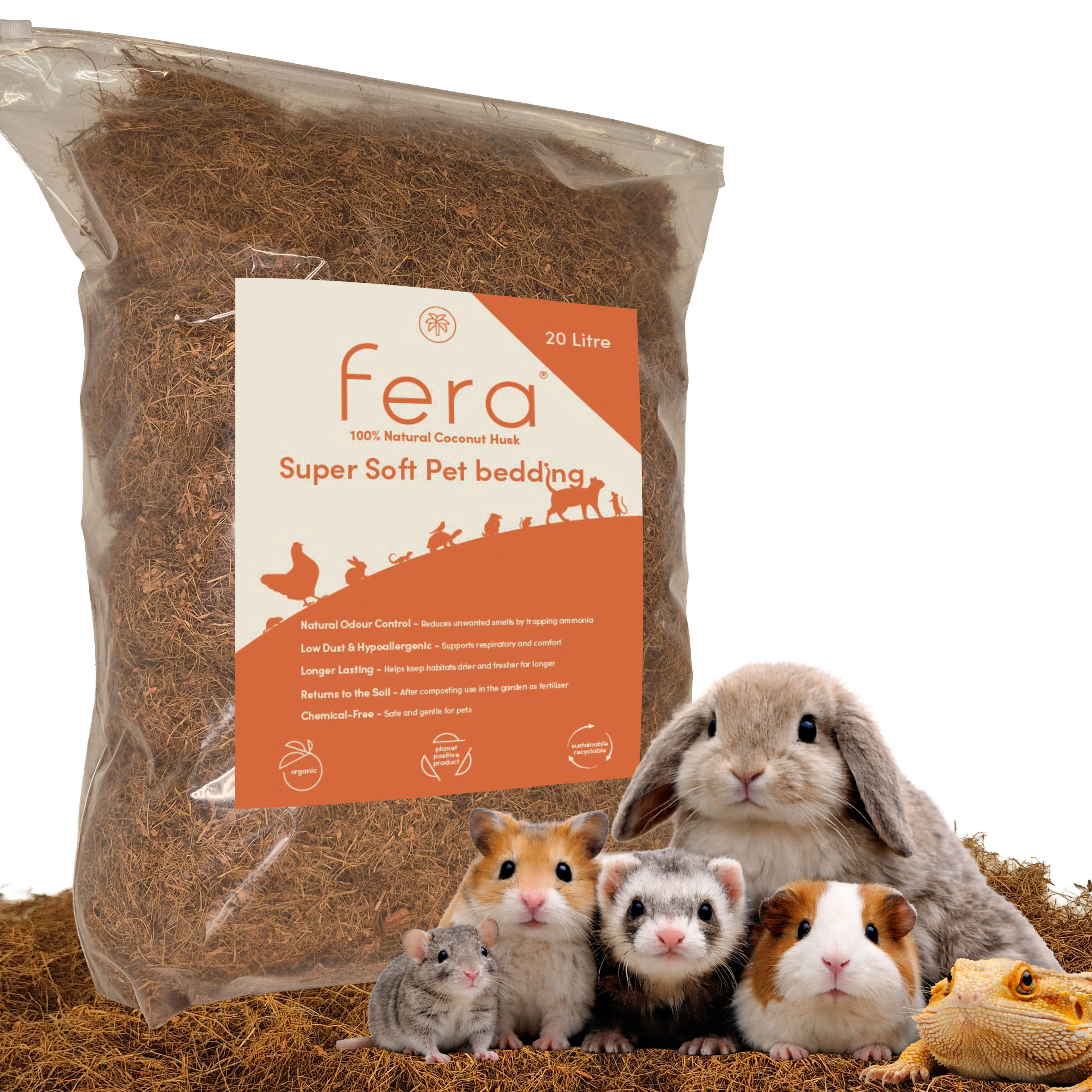 fera Super Soft Pet bedding 20L Planet positive Product