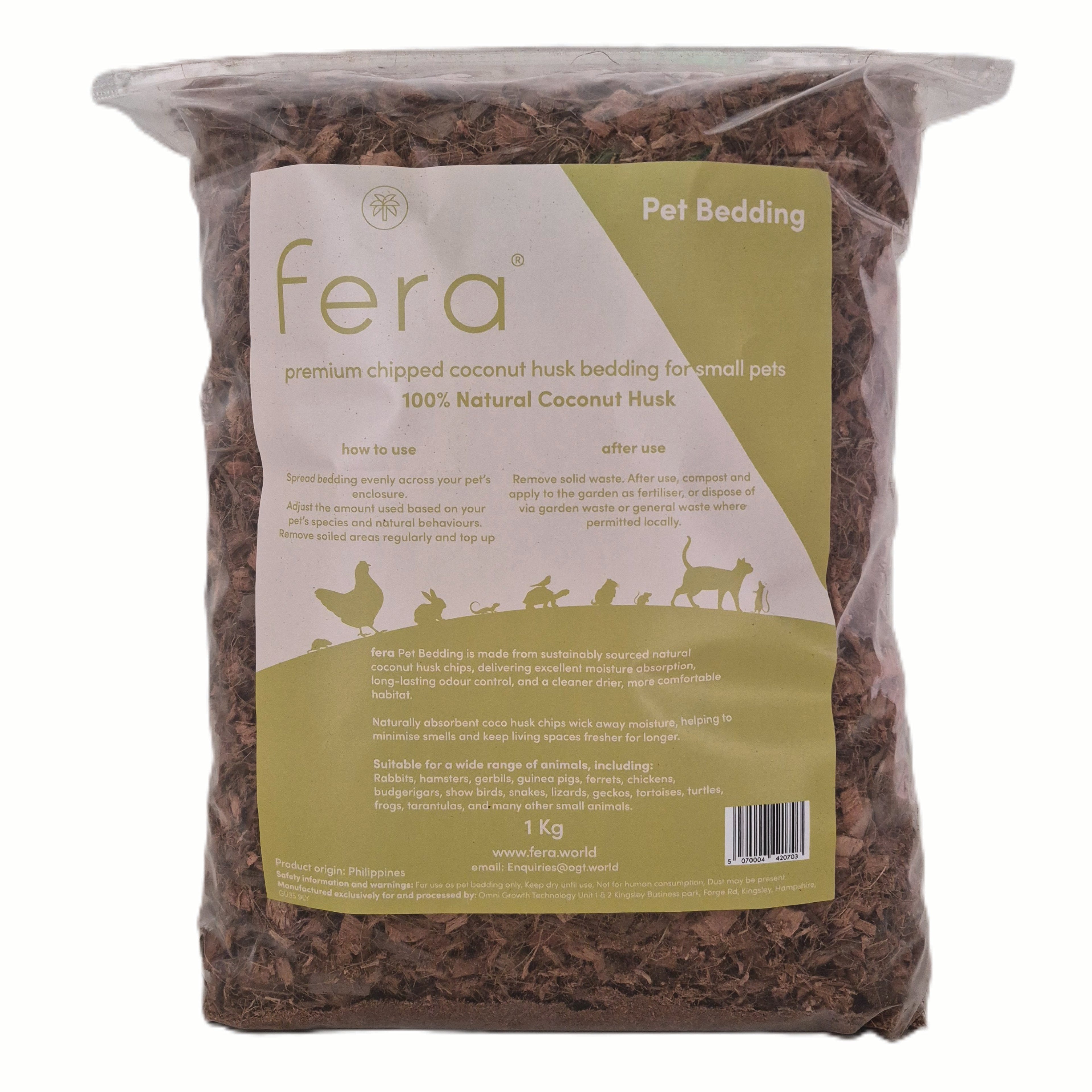 fera Pet Bedding 17L Planet Positive Product