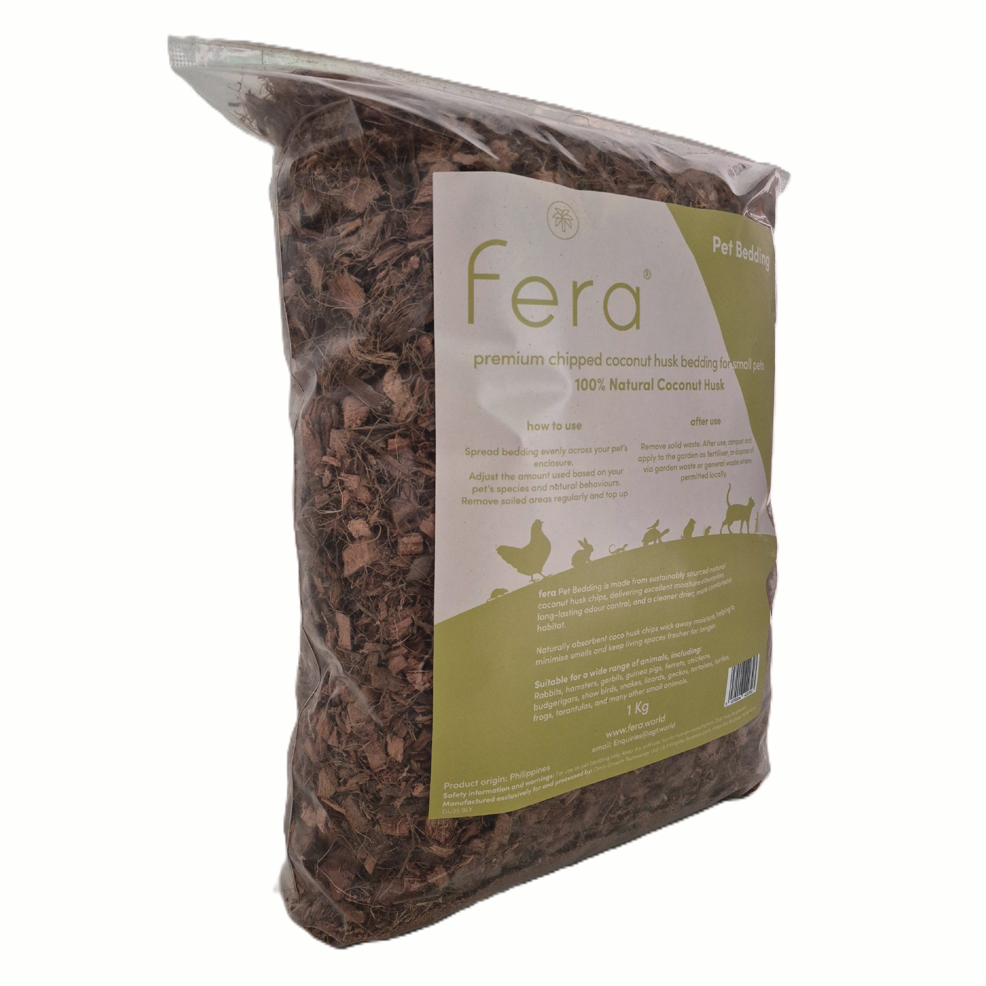fera Pet Bedding 17L Planet Positive Product
