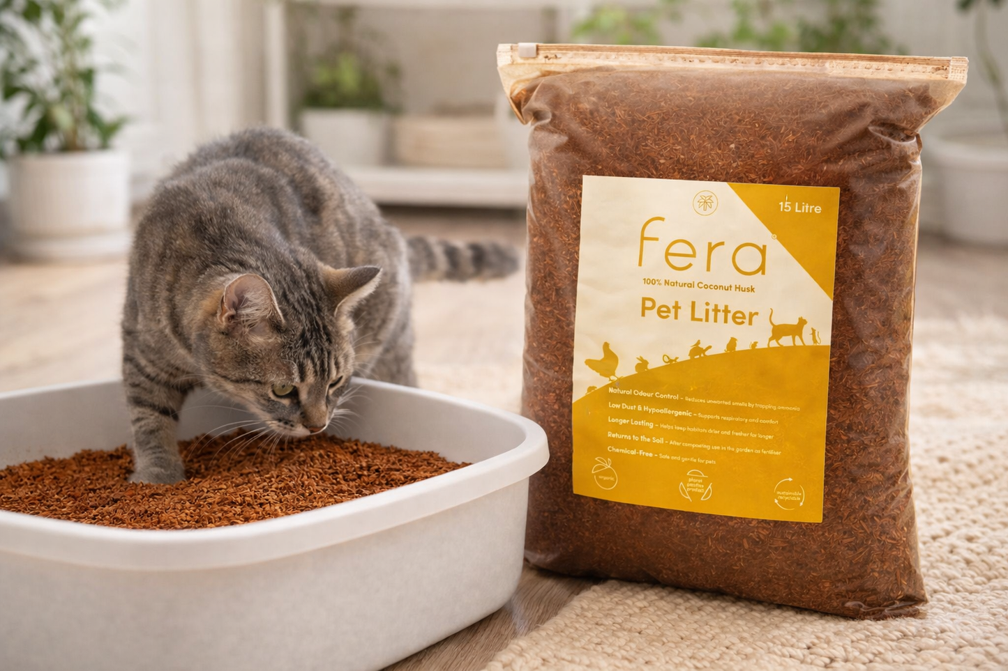 fera Pet Litter 15L Planet positive Product